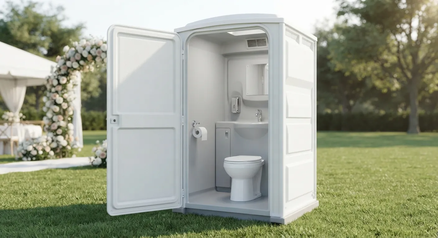 Deluxe Flushable Porta Potty in Jersey City, NJ